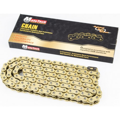 Цепь привода колеса 520HVOx124L GOLD (с сальниками) Mototech