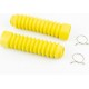 Гофра вилки передней 190мм d-30/45мм/ к-кт 2шт, жёлтый Китай