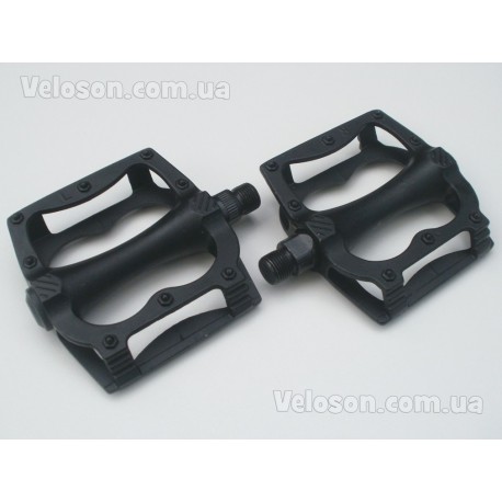 Алюминиевые широкие педали Черные топталки