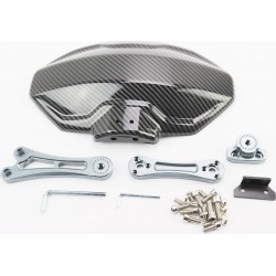 Крило заднє універсальне, графітне кріплення на один бік з регулюванням нахилу (бризковик) TUNING, карбон Китай