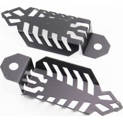 Захист заднього амортизатора металевий, універсальний TUNING, чорний, к-кт 2шт Китай