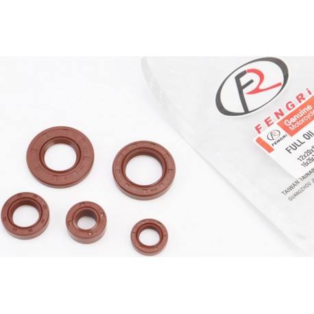 Сальники к-кт 5шт (12x20x5,5/ 12x22x9/ 16x26x7/ 20x38x5/ 22x35x7) двигуна, BOXER BM/ВМX 150cc FENGRI