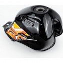 X-Road Light 200-250 Бак паливний, чорний з помаранчевим малюнком Китай