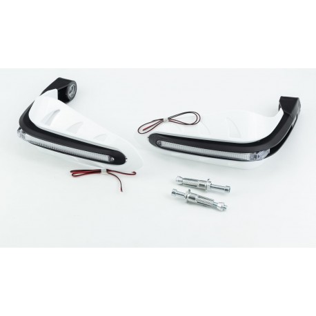 Tekken 250 Защита для рук лев., прав. LED (комплект 2шт) белая K moto