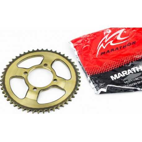 Звезда задняя FXD125-428-50T-d-64/ 4отв.*80мм "калёная" (Viper F5/Yamaha YBR125) MARATHON