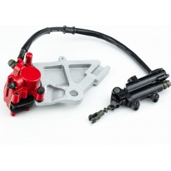 Viper-V200-F2/V250-F2 Гальмівна система задня в зборі + гальмівний циліндр, червоно-сіра Viper