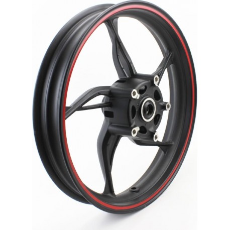 Loncin LX250-15 Диск передній литий 2,5-17", чорний з червоною смугою (вісь 15мм) Китай