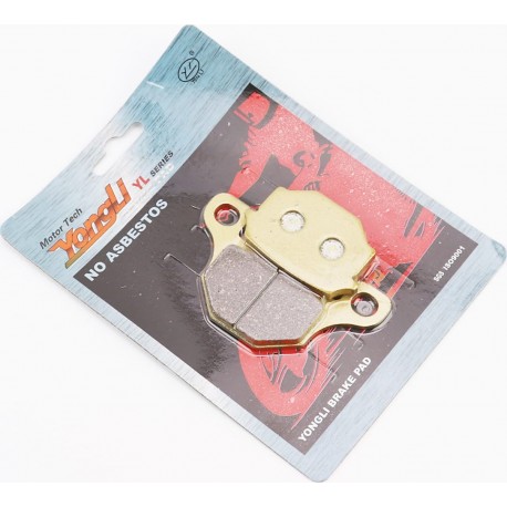 Тормозные колодки (дисковые) Viper-125J/V150ABranson BM-125/KEEWAY Speed125/150/TGB, к-кт 2шт, жёлтые YONGLI