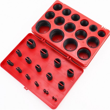 Набір манжетів 382шт різних розмірів у пластиковому боксі (AT-5382) INTERTOOL