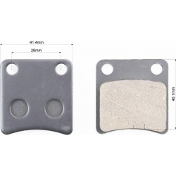 Тормозные колодки (дисковые) Honda DI050/Tact 50/ DAELIM GZ50/ SYM-Orbit 50/ KYMCO-MXU 400 к-кт 2шт TATA