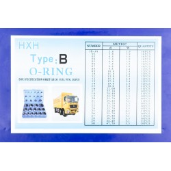 Набор манжетов 363шт разных размеров в пластиковом боксе Китай