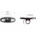 Крепление зеркал к пластику под два болта, к-кт 2шт, чёрный Китай