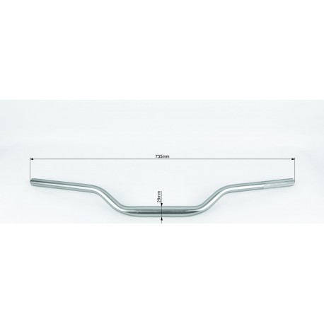 Руль универсальный (крепление, d-29мм) TUNING, серый rizoma