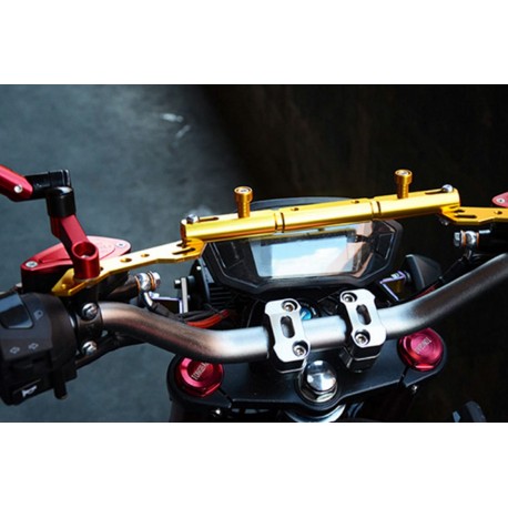 Перемычка руля для навесного оборудования (алюминиевая) 290-395мм, красная TUNING (крепление под зеркала) Китай