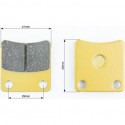 Тормозные колодки (дисковые) Honda DI050/Tact 50/ DAELIM GZ50/ SYM- Orbit 50/ KYMCO- MXU 400 к-кт 2шт, жёлтые YONGLI