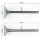 Shineray XY250GY-6B Клапана випускний (H-88.5/ D-28.5), впускний (H-90.5/ D-34) к-кт 2шт 172FMM SHINERAY