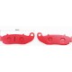 Гальмівні колодки (дискові) GEON Dakar 250/ CSC-RX3 Cyclone 250/ Zongshen RX3, к-кт, червоні YONGLI
