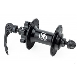 Втулка передняя MTB алюминиевая 14Gx36H под диск. тормоз, 2 пром-подшипники эксцентрик, черная