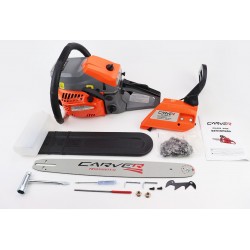 Бензопила Carver ML5800-30 58cc (3,5кВт, шина 18", цепь 325-1,5-72зв. круг. зуб) плавный пуск Carver