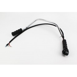 Ручка газу + трос (курок "важіль", з трубою, цільна) Китай 202158