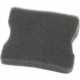 Фільтр повітряний-елемент квадратний, поролон, дві виборки, без просочення, чорний Китай 202232
