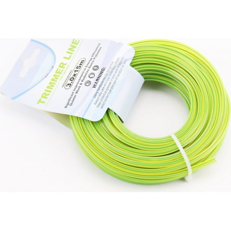Струна косильна d-3,0мм 15м "квадрат", двокомпонентна (різні кольори) Китай