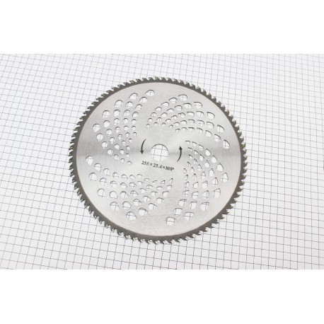 Нож 80Тх255мм победитовые зубья Китай