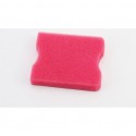 Фільтр повітряний-елемент квадратний, поролон, дві виборки, з просоченням, червоний Україна 202442