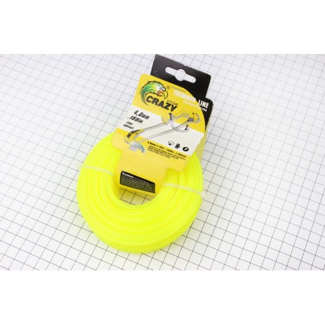 Струна косильна d-4,0мм 15м "зірка" (різні кольори) Китай