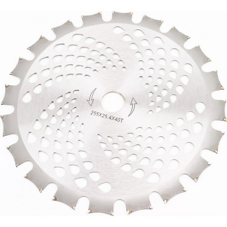 Ніж 40Тх255мм побідитові зуби, двосторонній Китай