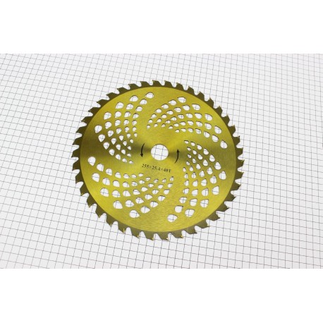 Ніж 40Тх255мм побідитові зуби, "GOLD" на блістері Китай