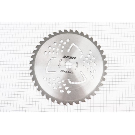 Нож 40Тх255мм победитовые зубья "лепесток" Китай