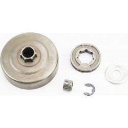 Тарілка зчеплення + зірка 3/8-7 MS-170/171/180/181/190T/191T/210/211/230/250 + підшипник + стопор + шайба Китай