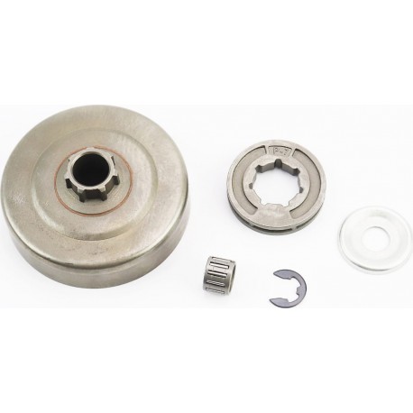 Тарелка сцепления + звезда 3/8-7 MS-170/171/180/181/190T/191T/210/211/230/250 + подшипник + стопор + шайба Китай