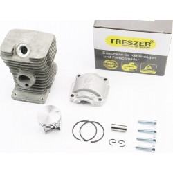 Цилиндр, к-кт (цпг) MS-180 38мм (палец 10мм), чёрный + поддон TRESZER