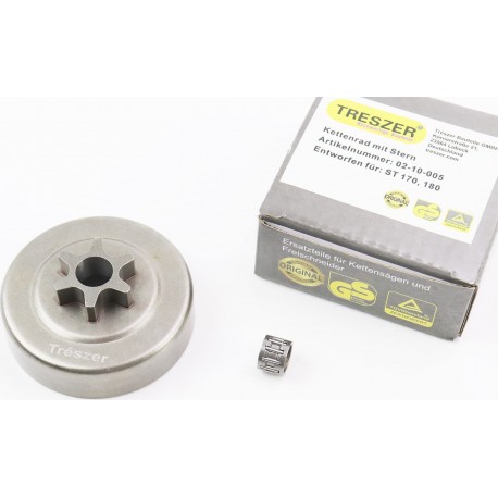 Тарілка зчеплення "зірка" 3/8-6 MS-170/171/180/181/190T/191T/210/211/230/250 + підшипник TRESZER