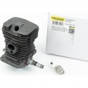 Цилиндр, к-кт (цпг) MS-180 38мм (палец 10мм), чёрный + коленвал + свеча в сборе TRESZER