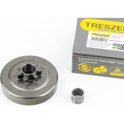 Тарелка сцепления "звезда" 325-7 Husqvarna-340/345/350/351/353/357/359/445/450/560 + подшипник TRESZER