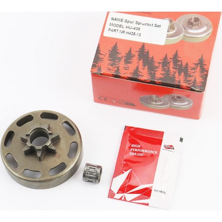 Тарілка зчеплення "зірка" 325-7 Husqvarna-435/435е/440 + підшипник + мастило WINZOR