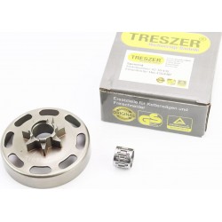 Тарелка сцепления "звезда" 325-7 Husqvarna-435/435е/440 + подшипник TRESZER