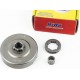 Тарелка сцепления + звезда 3/8-7 Husqvarna-365/371/372, JONSERED-CS2165/2171/2172 + подшипник HIKA
