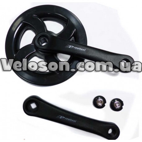 ШАТУН детский PRO-B36PP, АЛЮМИНИЕВЫЙ, Звезда: 36Т, Длина:152мм, Цвет: черный, Двойная пластик. защита