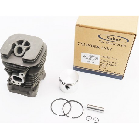 Цилиндр, к-кт (цпг) 41мм (палец 10мм), чёрный Partner-350/351/352/371/390/391/420/2035, JONSERED-CS2137/CS2138, MCCULLOCH SABER