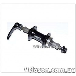 Quando Втулка ЗАДНЯЯ, АЛЮМИНИЙ ,  ЭКСЦЕНТРИК, ЧЕРНАЯ,  на 36 спиц.