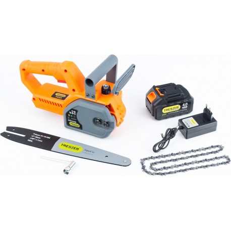 Акумуляторна пилка TRASZER 4Ah Li-ion, шина 12", ланцюг 1/4", 3200 об/мин TRESZER