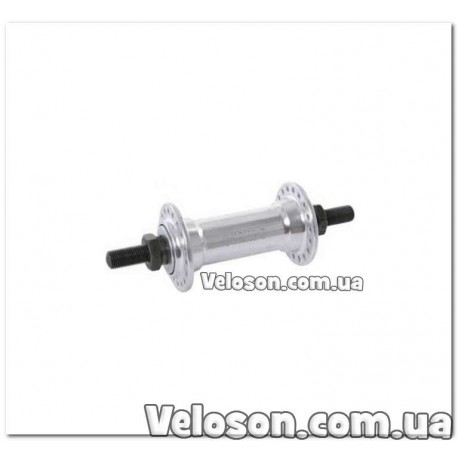 Quando Втулка ПЕРЕДНЯЯ, АЛЮМИНИЙ, ГАЙКА, Серебристая,  на 36 спиц.