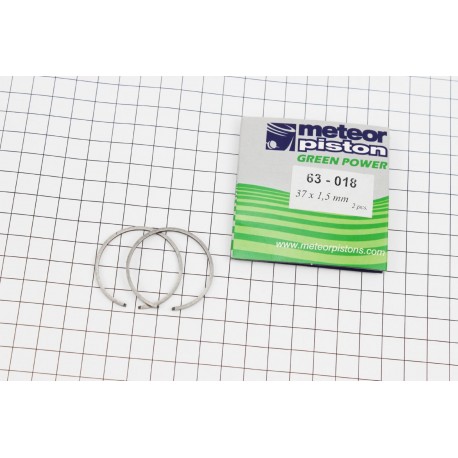 Кольца поршневые 37х1,5мм MAKITA DCS-34, DOLMAR PS-34, ИТАЛИЯ METEOR