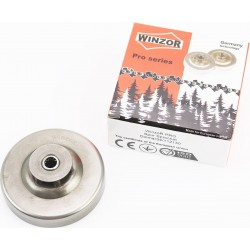 Тарелка сцепления "звезда" 3/8-6 Makita/Dolmar-DCS34/4610/PS34 + подшипник + смазка, "PRO SERIA" WINZOR