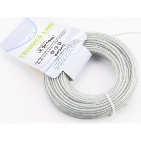 Струна косильна d-3,0мм 15м "коло", з металевою жилою Китай
