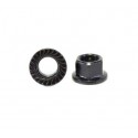 Гайка для ВМХ втулок з 14mm віссю, чорна (упаковка 2 шт.) ЦІНА ЗА 2ШТ.